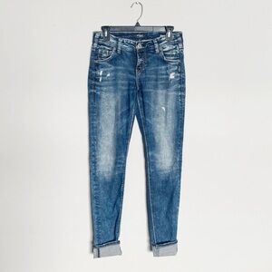 Silver Jean super Stretch Girlfriend Jean